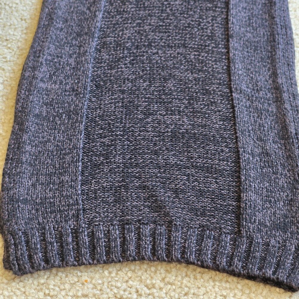 Marled Cashmere Black + Grey Scarf FLAW - Picture 11 of 15